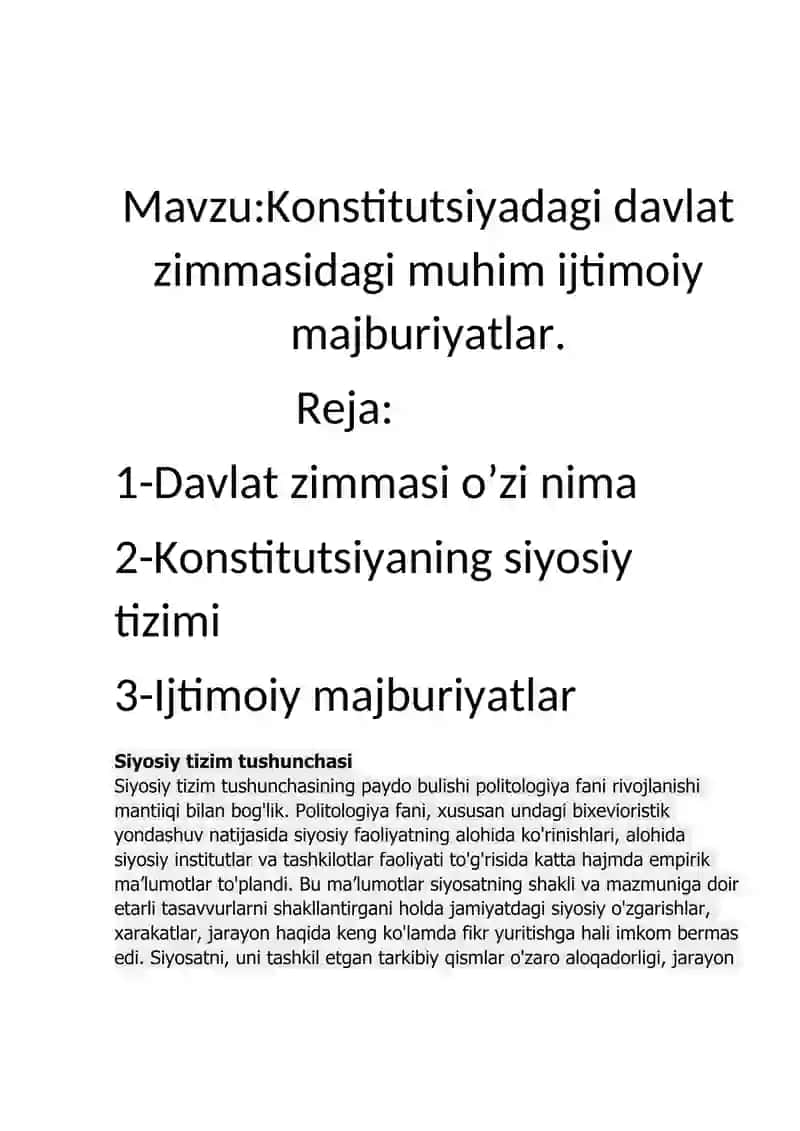 Konstitutsiyadagi davlat zimmasidagi muhim ijtimoiy majburiyatlar 2