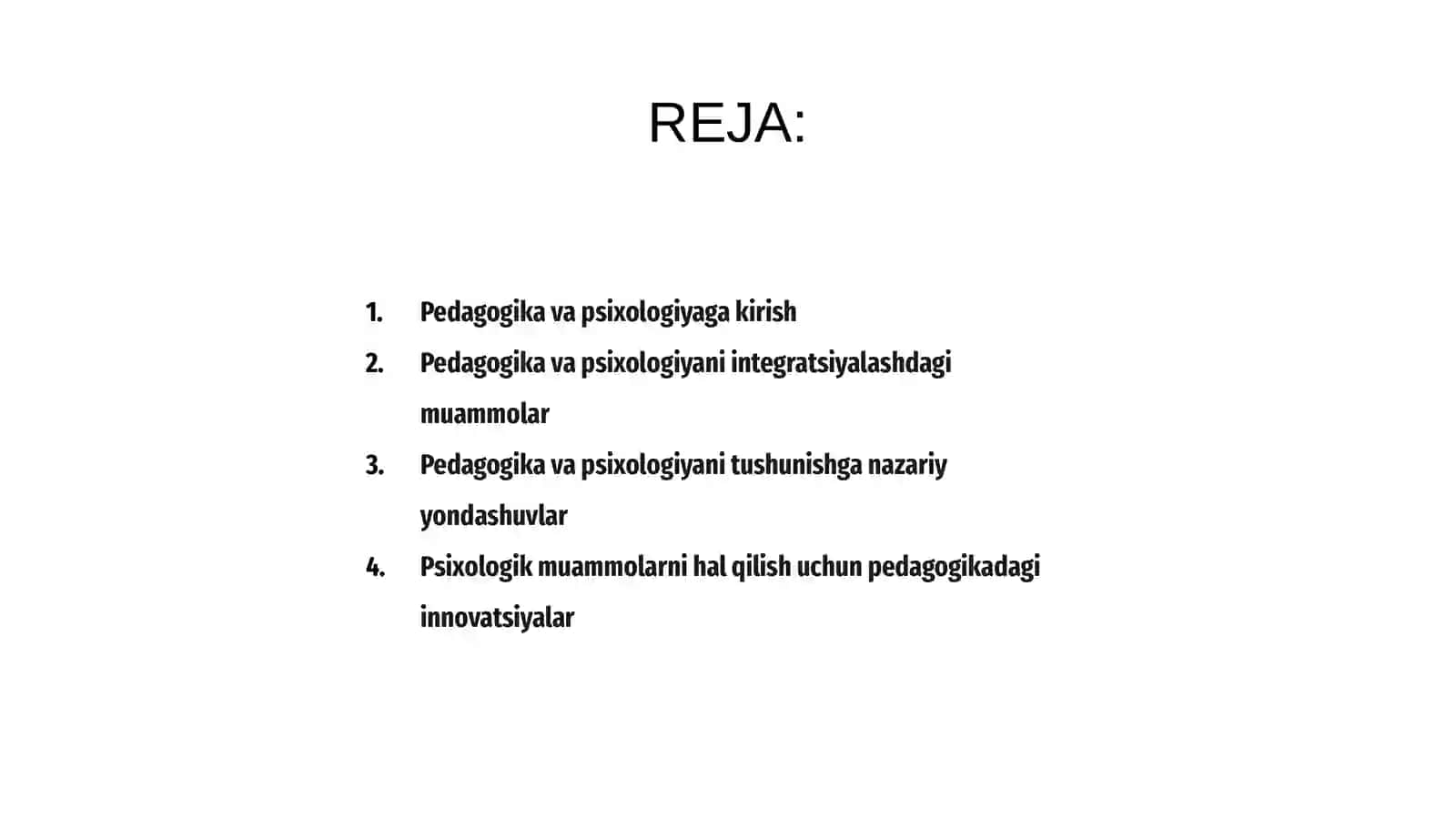 Pedagogika psixologiyaning asosiy muammolari 2