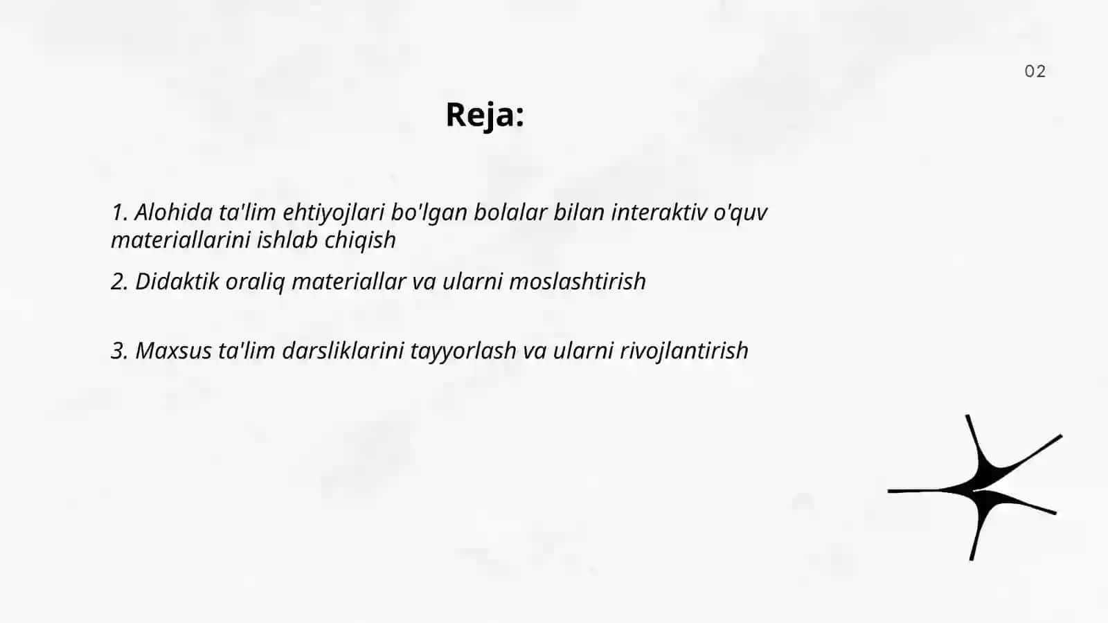 Alohida ta'lim ehtiyojlari bo'lgan bolalar bilan jarayonlarini rivojlantirish bo'yicha didaktik materiallar tayyorlash 2