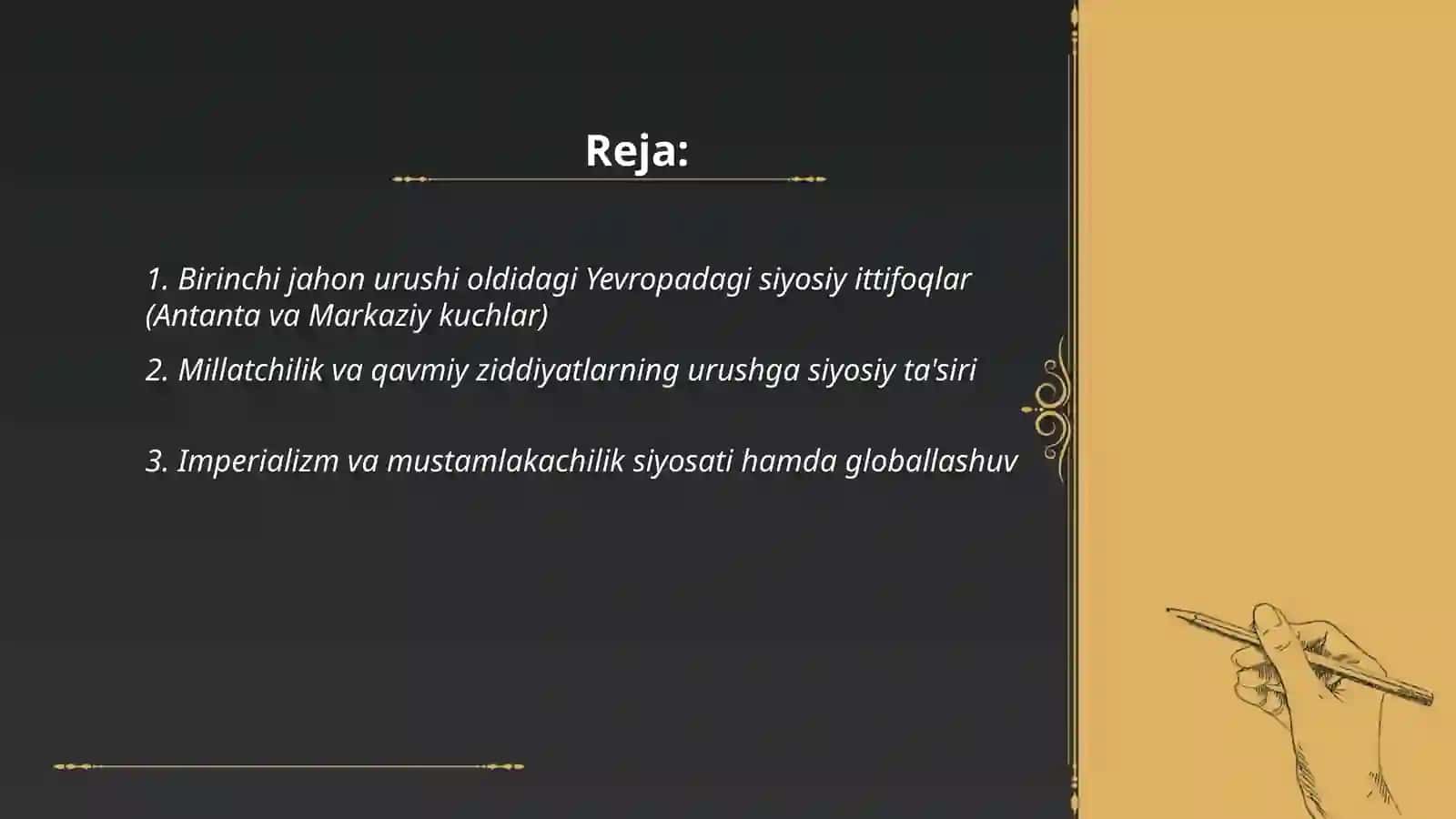 Birinchi va ikkinchi jahon urushidagi siyosiy vaziyat 2