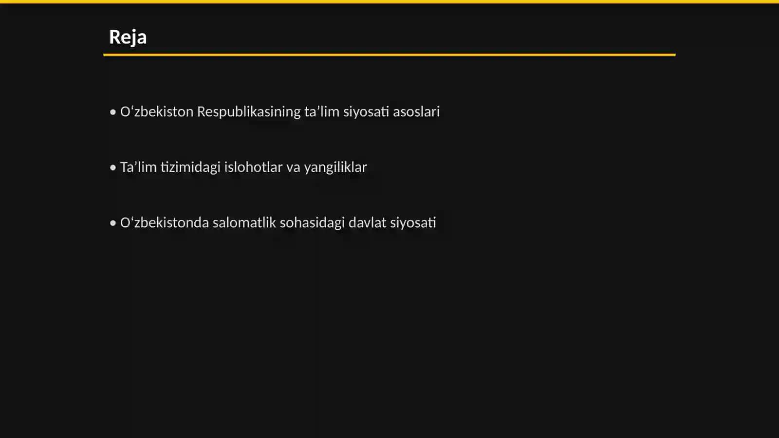 Oʻzbekiston Respublikasining taʼlim siyosati asoslari 2