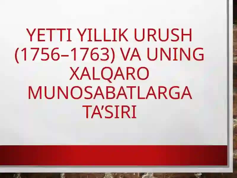 Urushning umumiy tavsifi 2