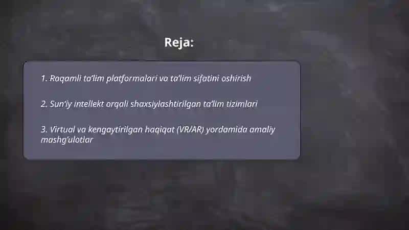 Raqamli ta’lim platformalari va ta’lim sifatini oshirish 2