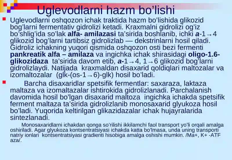Glikogenning sintezi va parchalanishi 2