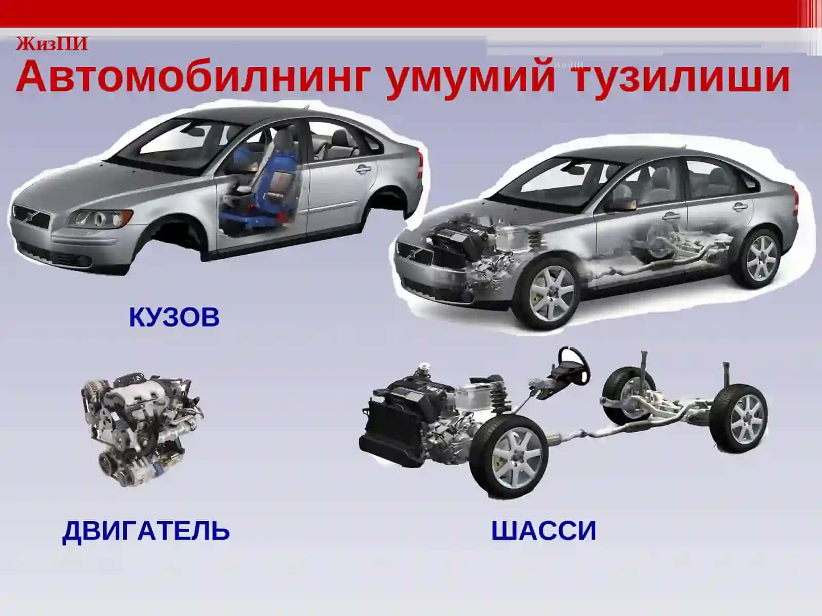 Автомобилнинг умумий тузилиши 2
