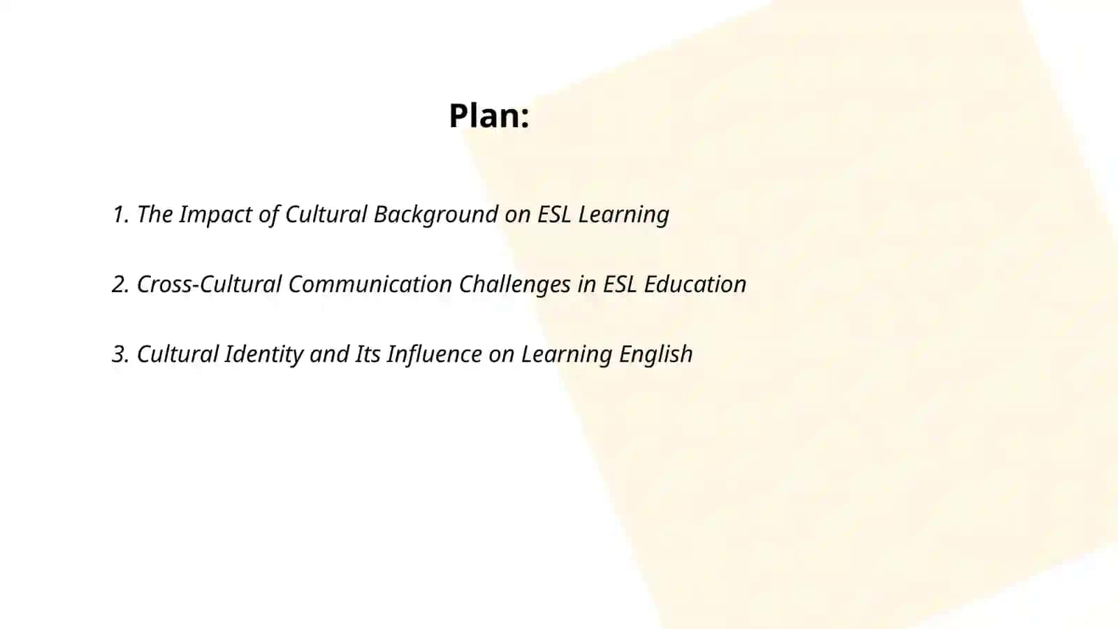 The role of culture and communication in learning ESL 2