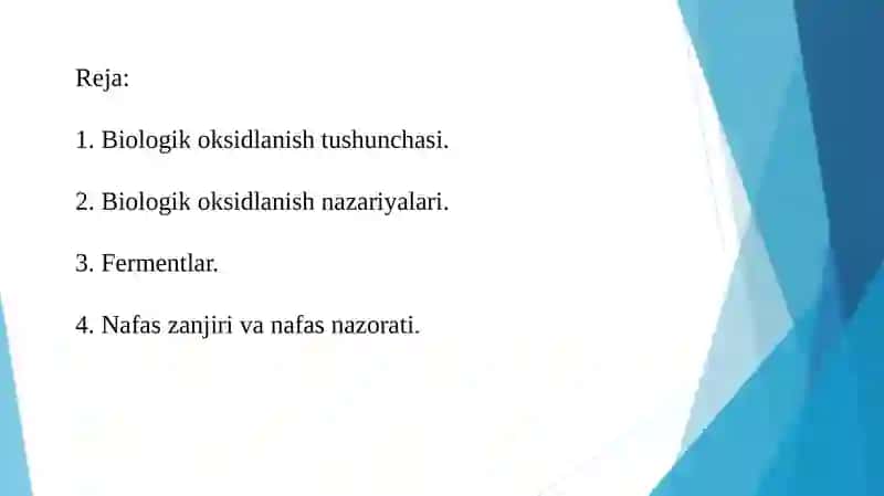 Biologik oksidlanish 2