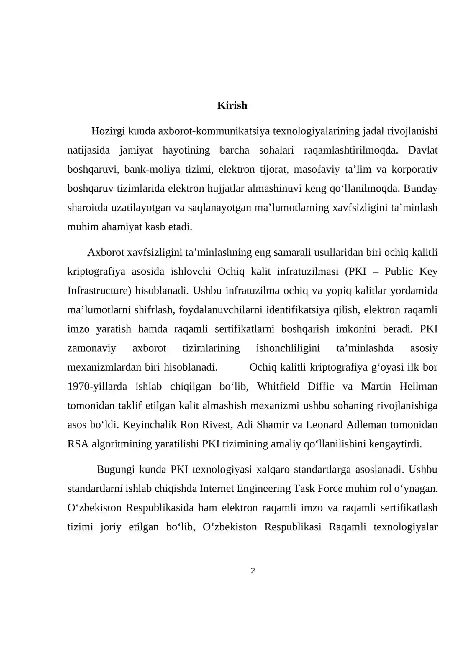 Ochiq kalit infratuzilmasi 2