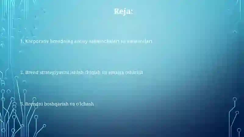 Korporativ brend va uni boshqarish 2