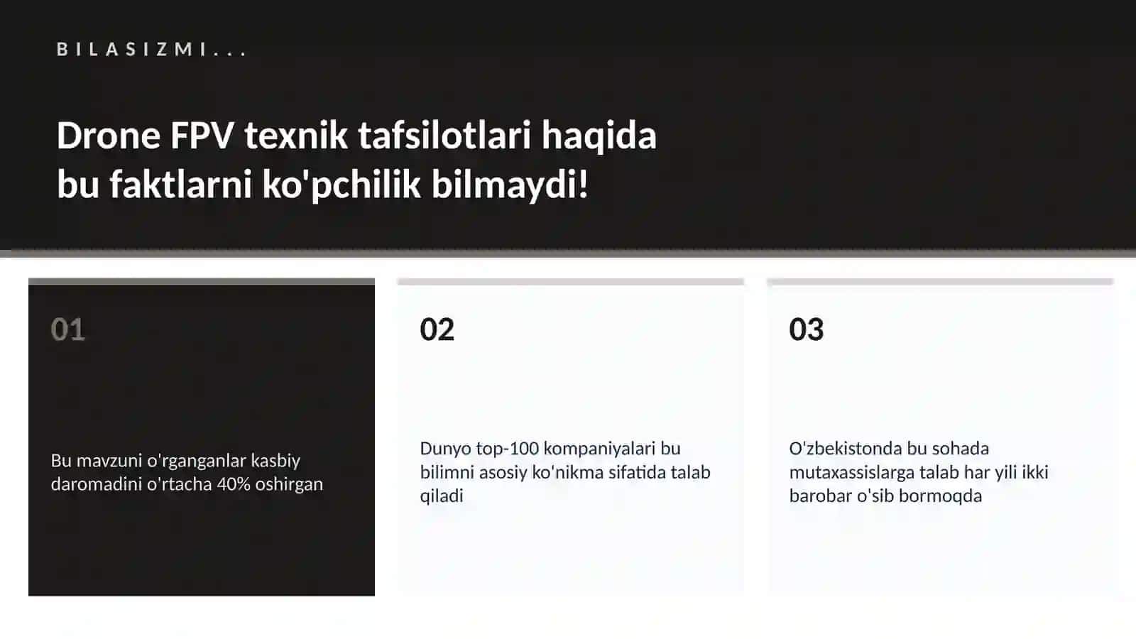 DRONE FPV TEXNIK TAFSILOTLARI 2