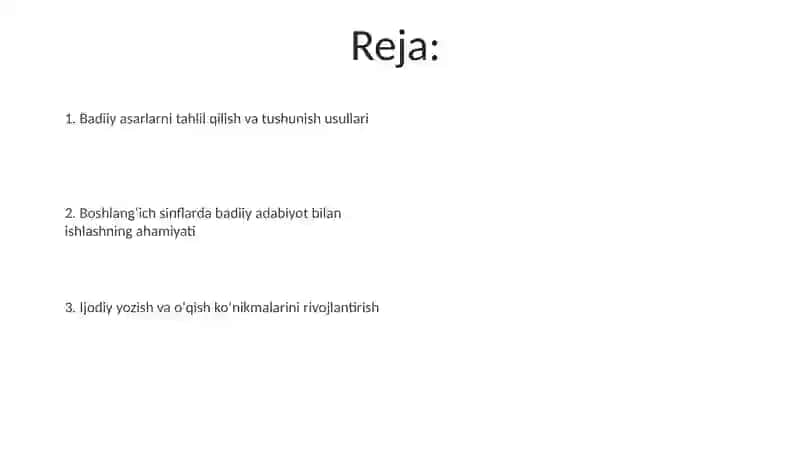 Boshlangʻich sinflarda badiiy asar matni ustida ishlash 2