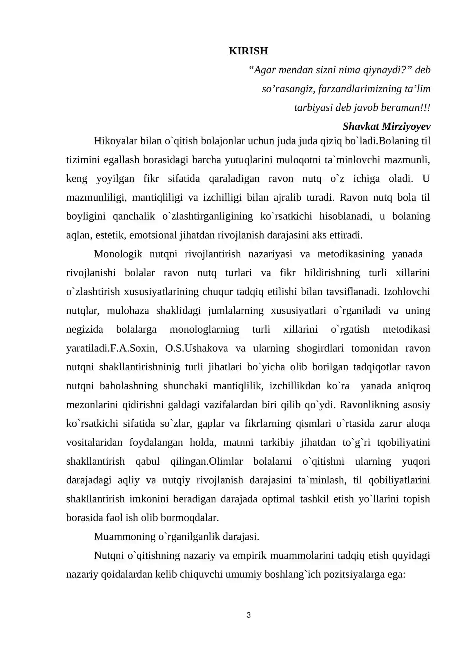 O'QISH DARSLARIDA HIKOYA O'TISH USLUBIYOTI.(4-SINF) 2