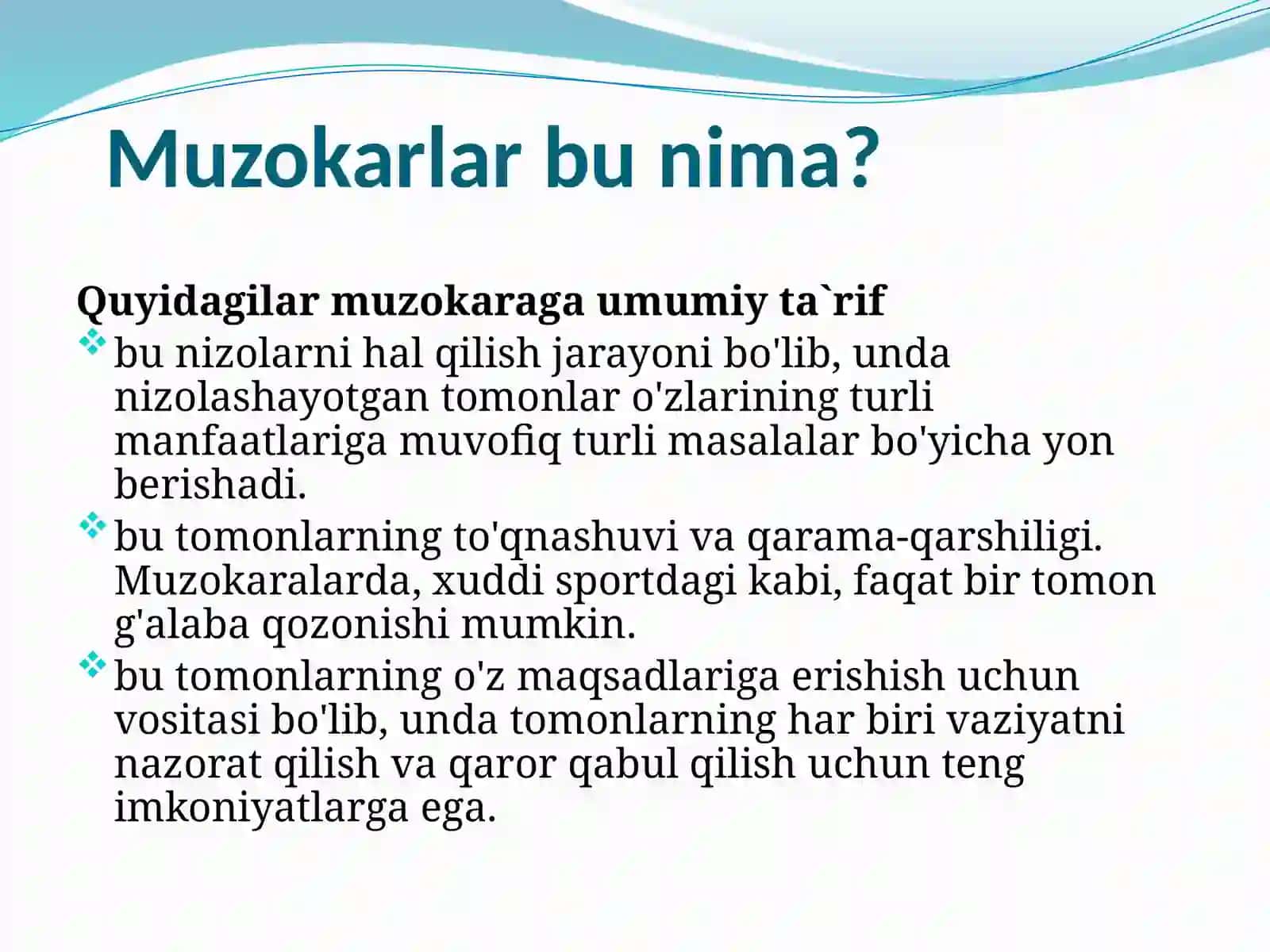 Muzokaralar 2