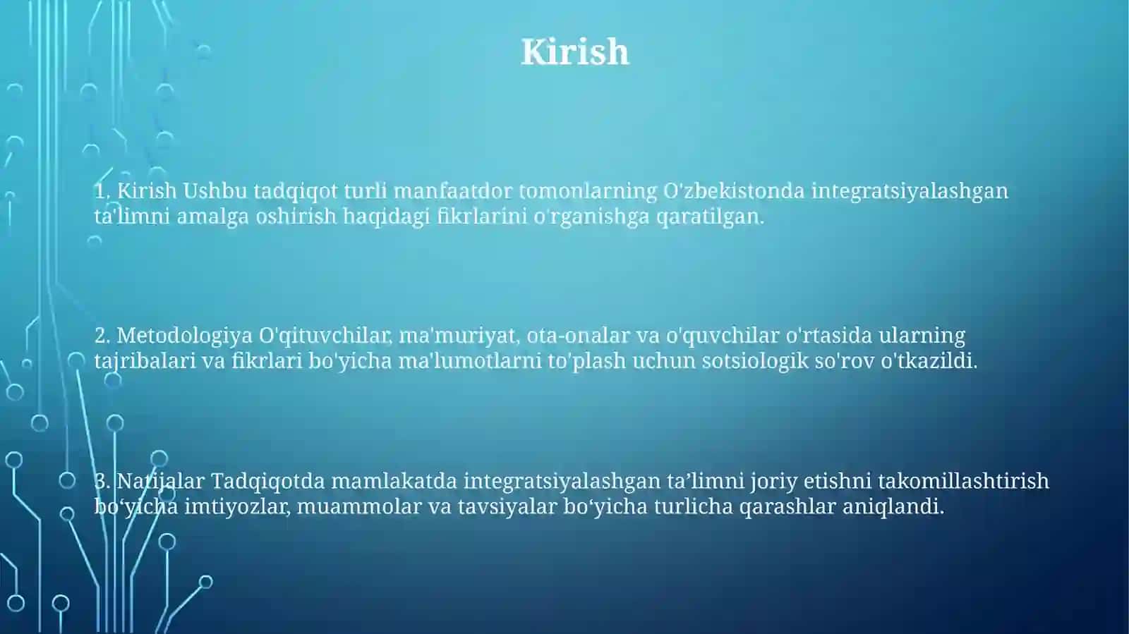 Integratsiyalashgan T'Alimni Amaliyotga Tadbiq Etish Bõyicha Turli Guruhlarga Mansub Respondentlarning Fikrlarni Aniqlashga Qaratilgan Sotsiologik Tadqiqotlar 2