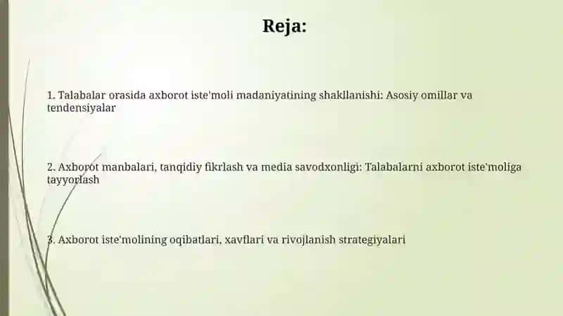 Talabalar orasida axborot iste'moli madaniyatining shakllanishi 2