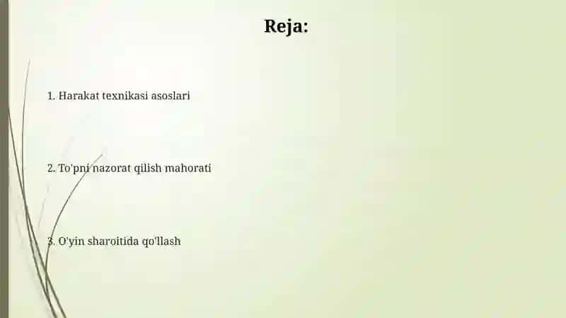 Basketbol oʻyinida harakatlanish va toʻpni boshqarish texnikasini oʻrgatish 2