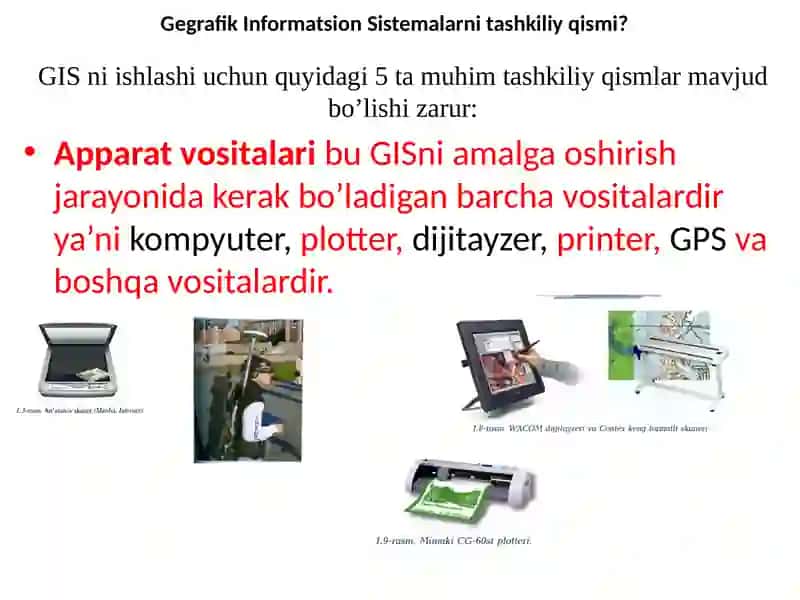Geografik Informatsiya Sistemalarni tashkiliy qismi 2
