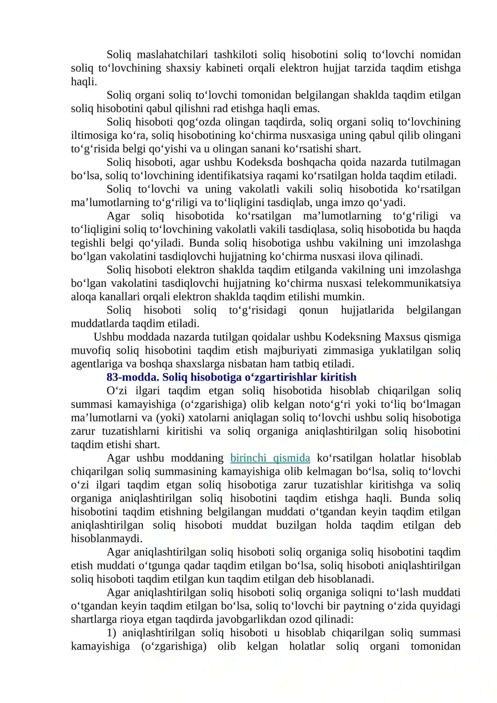 Elektron tarzda yuborilgan hisobotlarni qabul qilish ATda hisobotlar tahlili 2