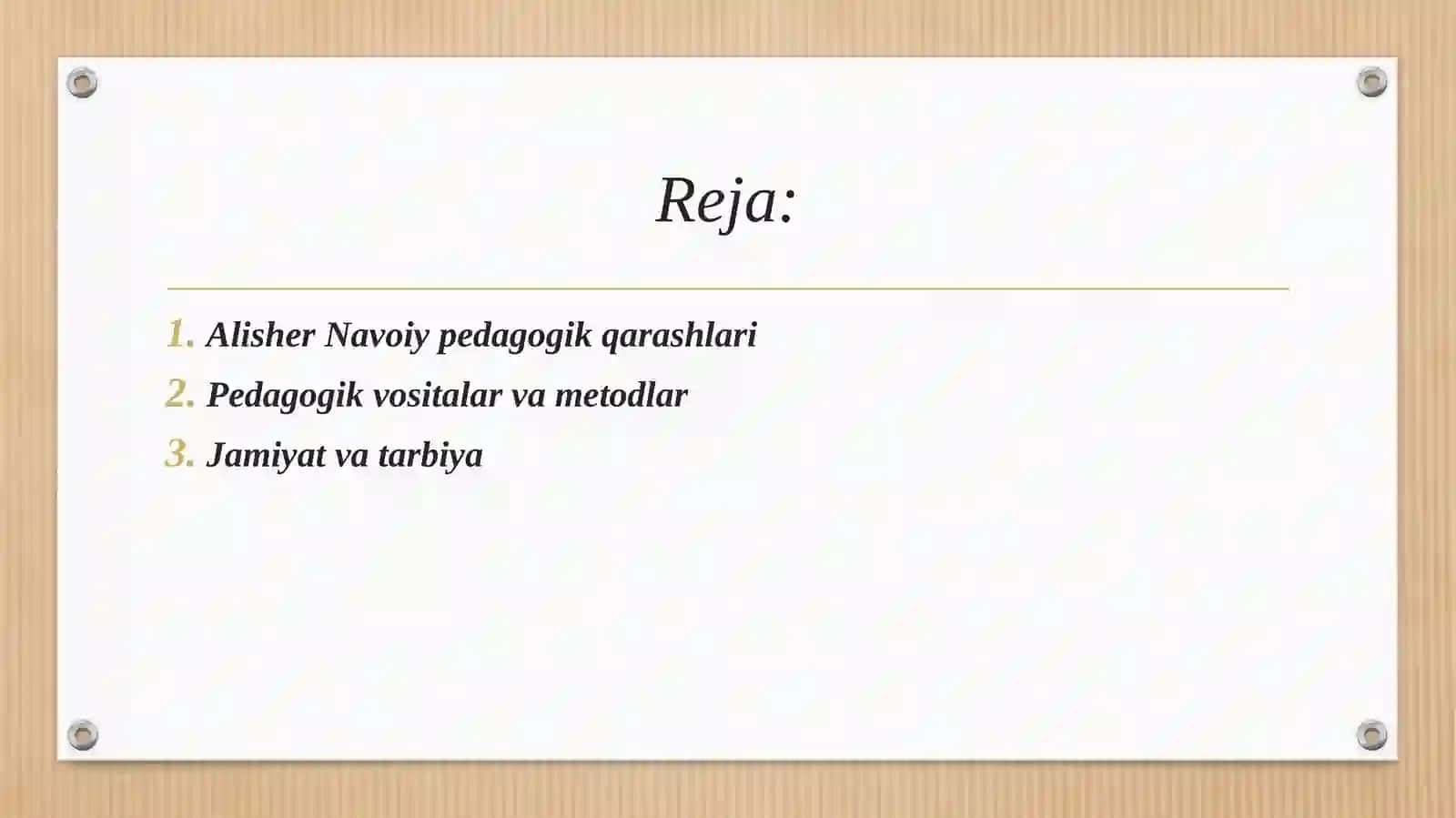 Abdurahmon Jomiy va Alisher Navoiyning pedagogik qarashlari 2