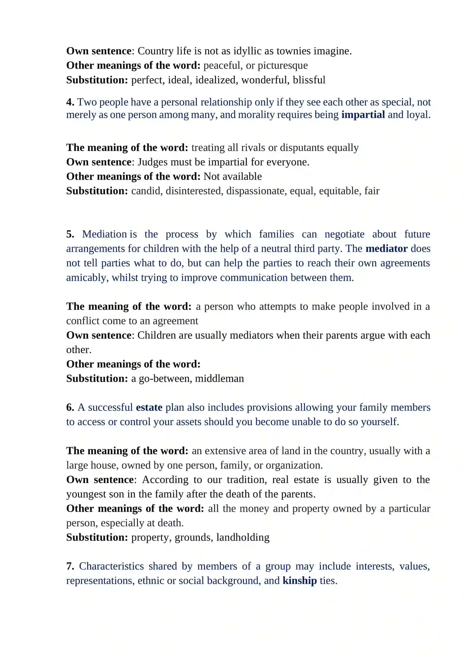 Contextual meaning 2