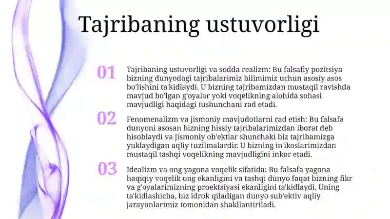 Yangi Va Eng Yangi Davr Falsafasining Ustuvor Yo'Nalishlari 2