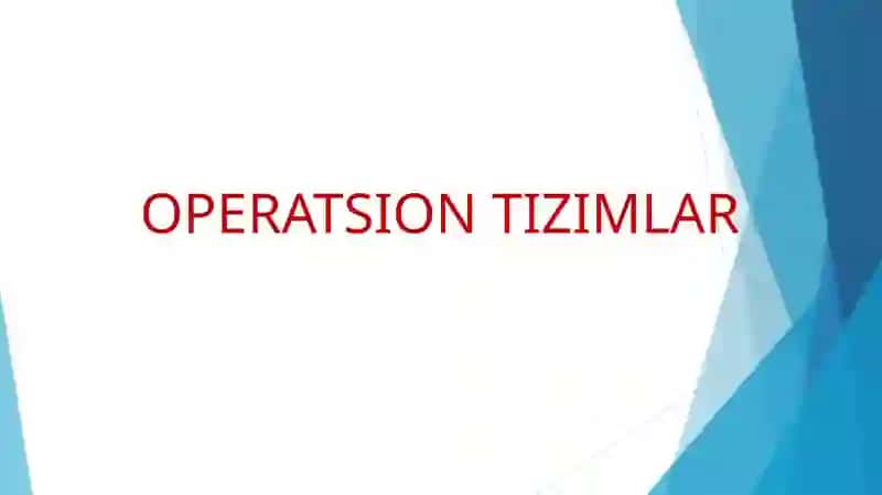 Operatsion Tizimlar 2