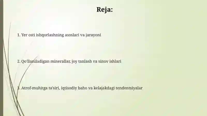 Foydali qazilmalarni yer ostida suyuqlantirib olish usuli 2