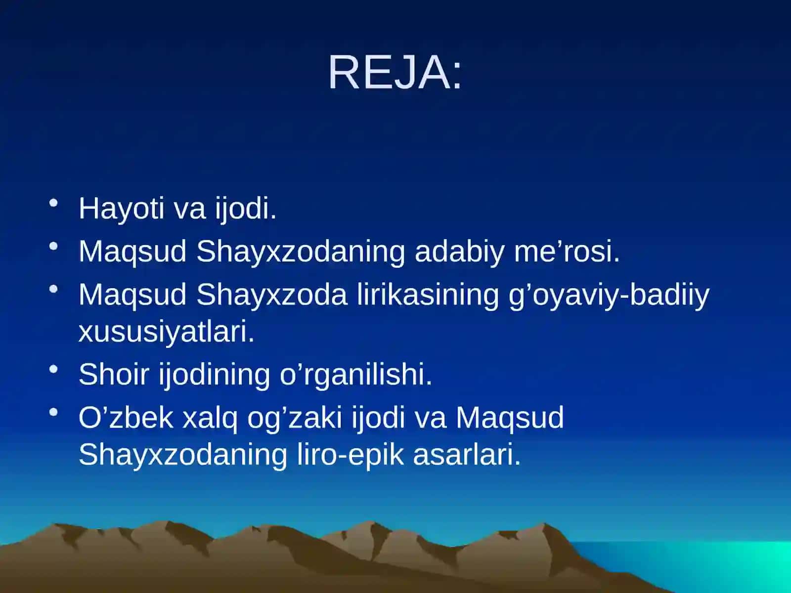 Maqsud Shayxzoda 2
