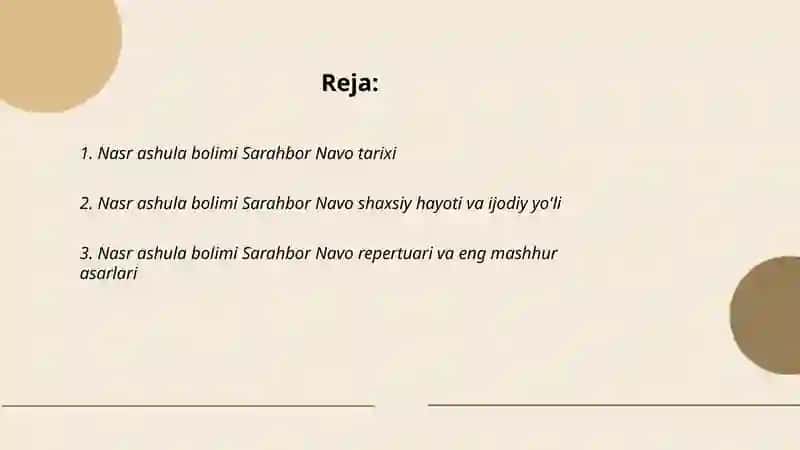 Nasr ashula bolimi Sarahbor Navo 2