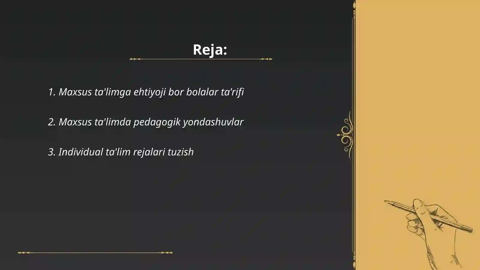 Maxsus talimga ehtiyoji bor bolalar talimi 2