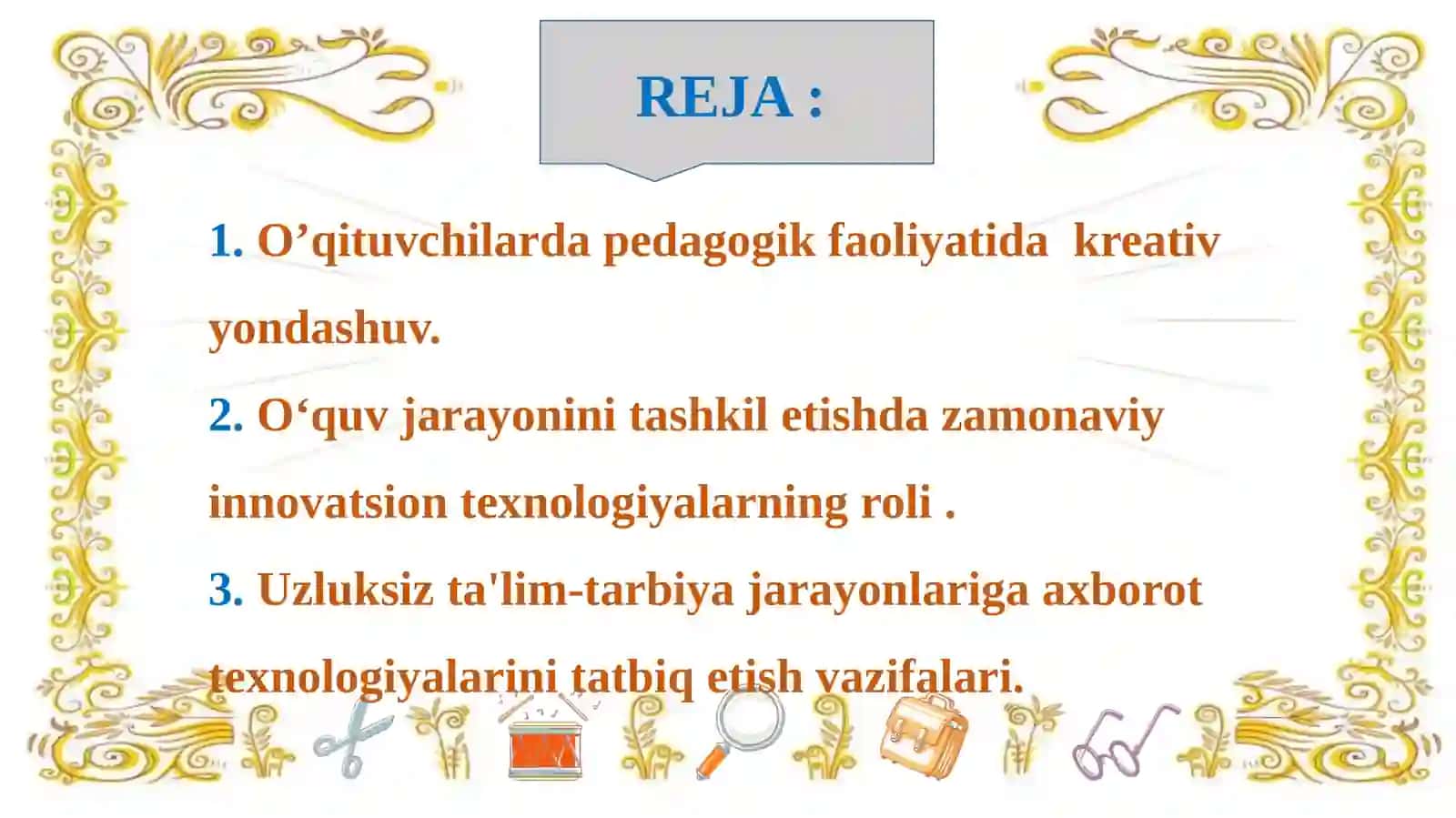 Kreativ Pedagogika Fanini O`qitishda Pedagogik Texnologiyalardan Foydalanish 2