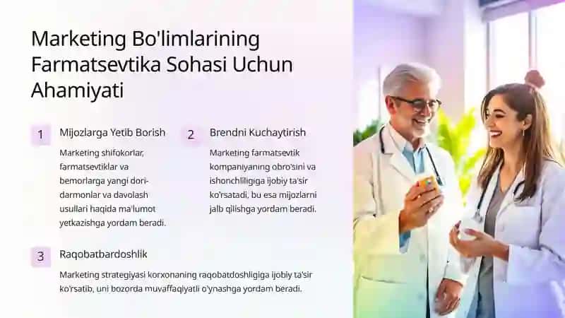 Farmatsevtik Korxonalarda Marketing Bo'limlarini Boshqarish 2