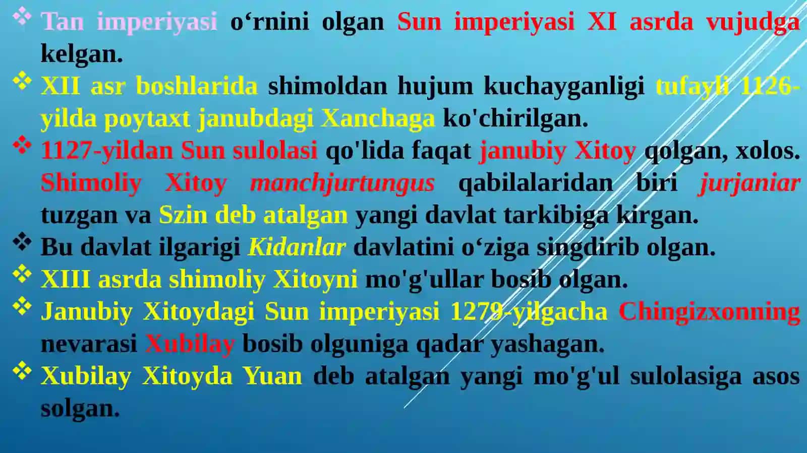 XI-XV asrlarda Xitoy 2
