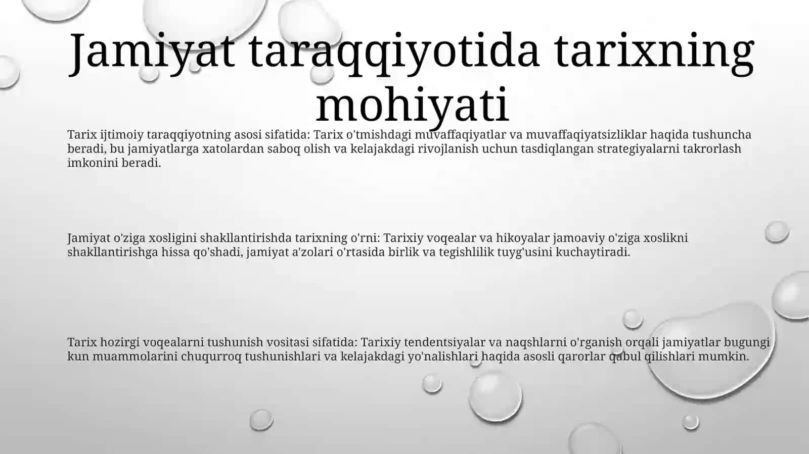 Jamiyat Taraqqiyotida Tarixning Mazmuni, Yo‘Nalishlari Va Konsepsiyalari 2