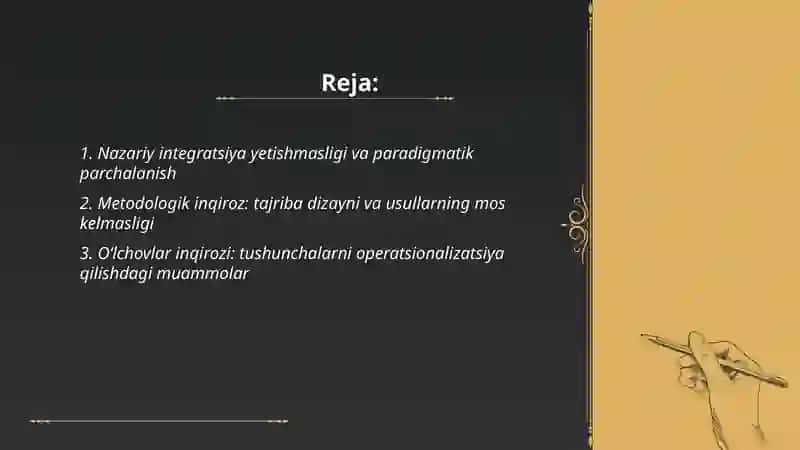 Psixologiyaning fan sifatidagi inqirozi 2