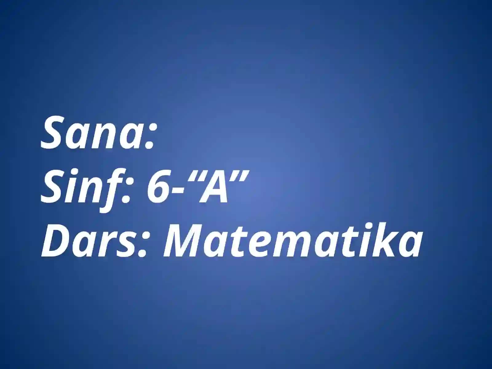 Eng kichik umumiy karralisi (bo'linuvchi) 2