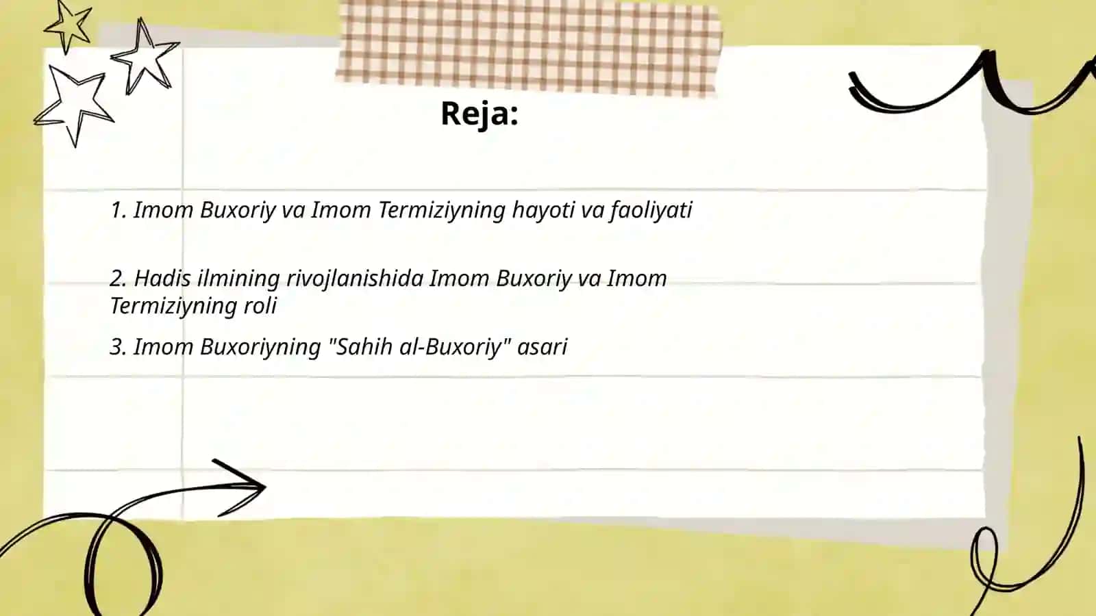 Imom Buxoriy va Imom Termiziyning hadis ilmiga qõshgan hissalarini qiyosiy tahlili 2