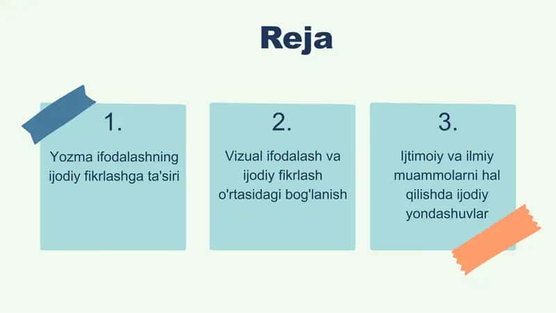 PISA xalqaro tadqiqotida ijodiy fikrlashni baholash 2