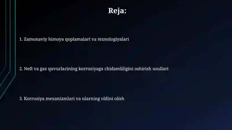 Zamonaviy himoya qoplamalari va texnologiyalari 2