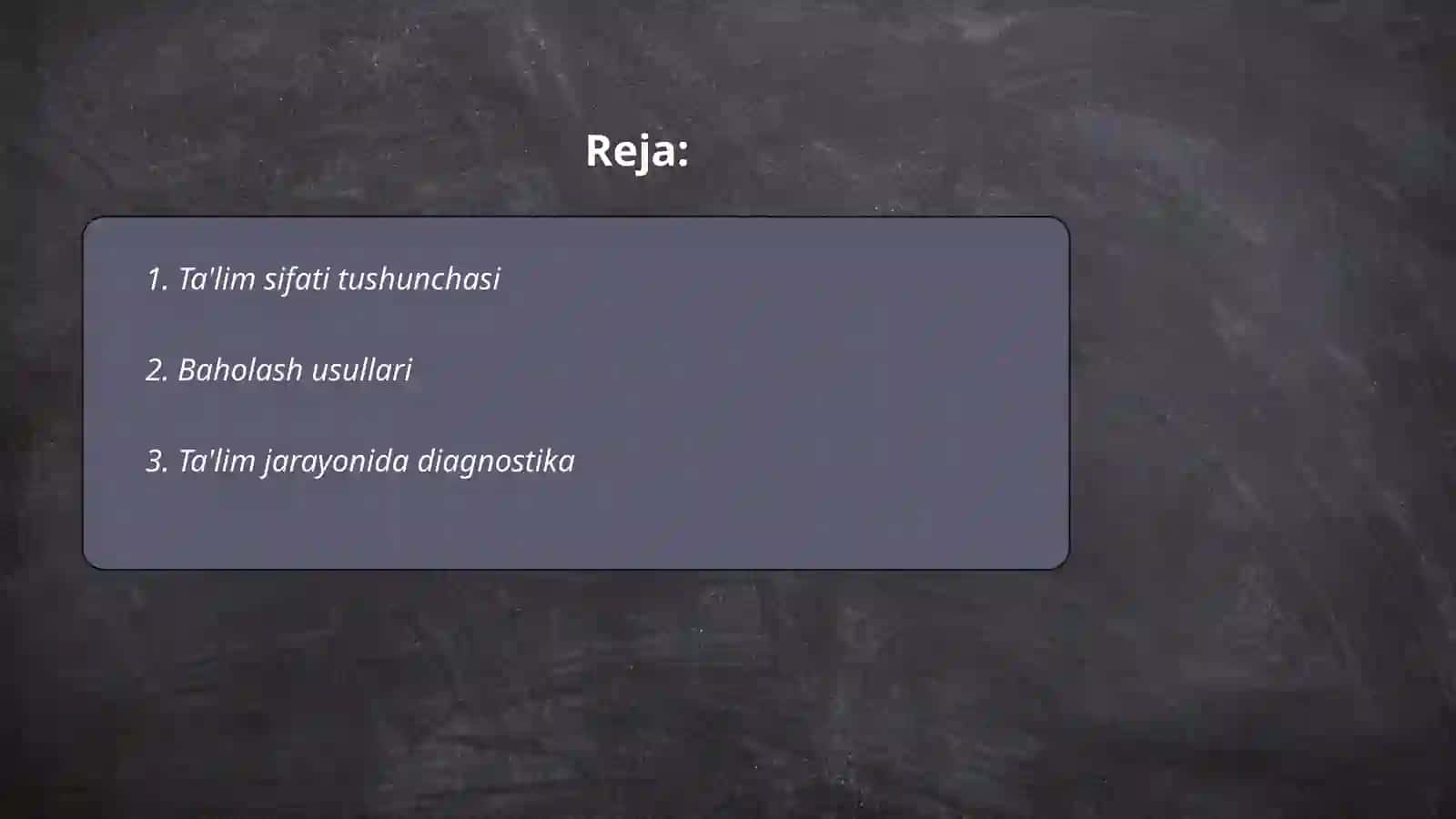 Ta'lim tarbiya jarayonida ta'lim sifatini baholash 2
