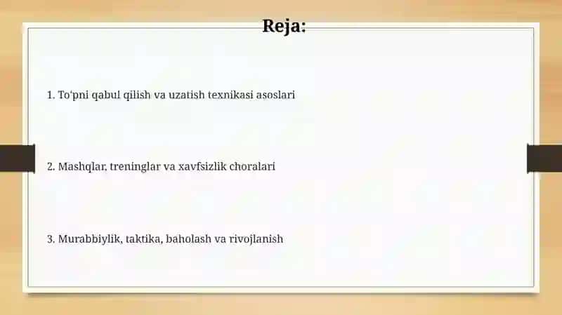 To'pniilish va uzatish texnikasi 2