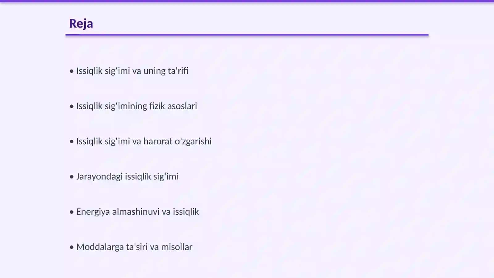 Issiqlik sigʻimining jarayonga va haroratga bogʻliqligi 2
