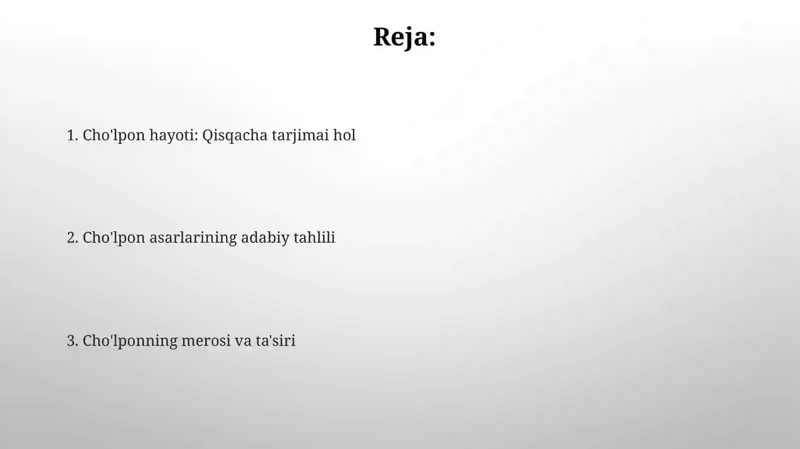 Choʻlponning hayoti va adabiyotiga durmaqolasitahlili 2