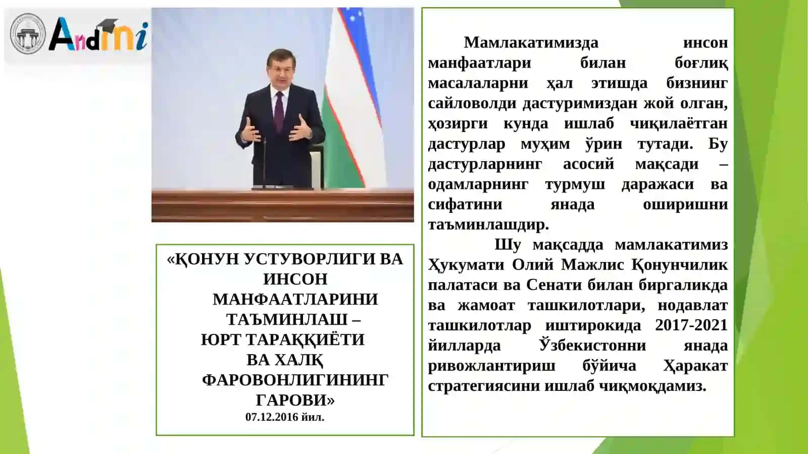 DAVLAT VA JAMIYATQURILISHI TIZIMINI TAKOMILLASHTIRISH 2