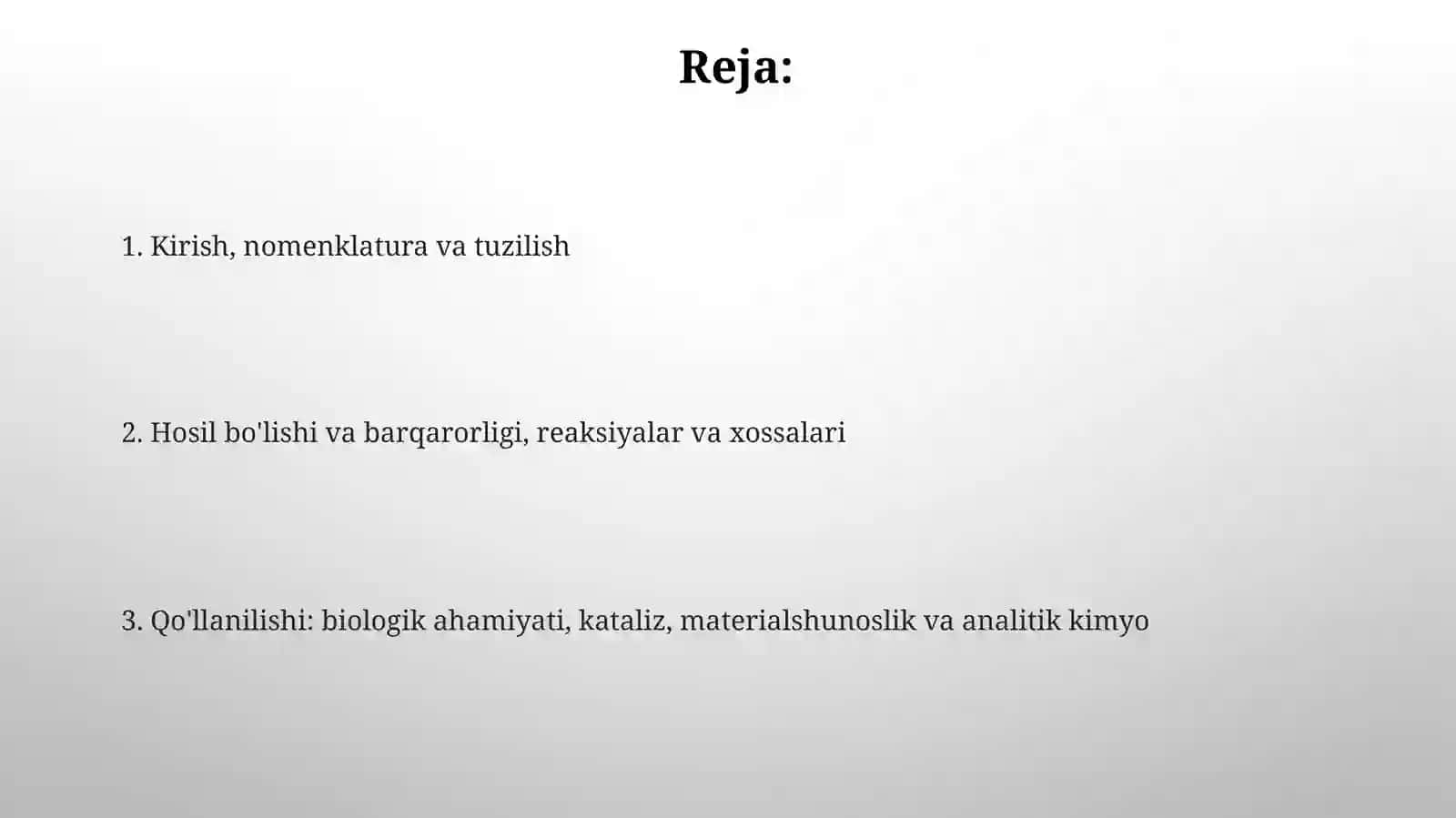 S va p elementlarining kompleks birikmalari 2