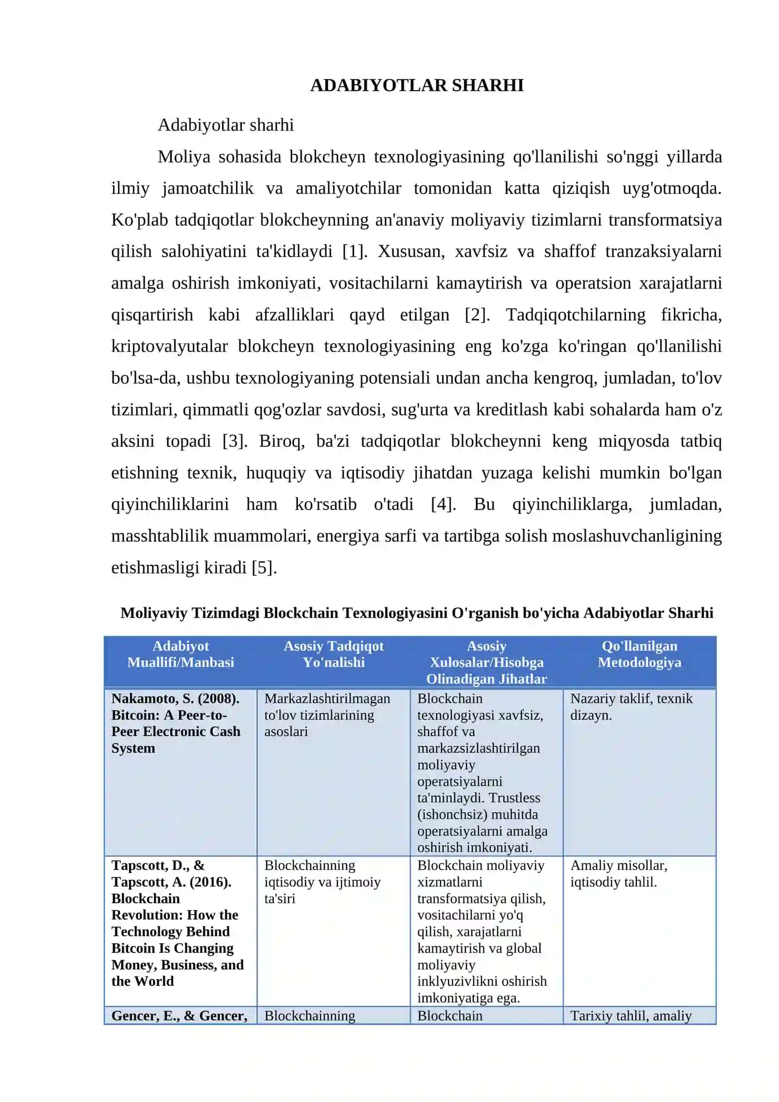 BLOCKCHAIN TEXNOLOGIYASINING MOLIYAVIY TIZIMDAGI O'RNI 2