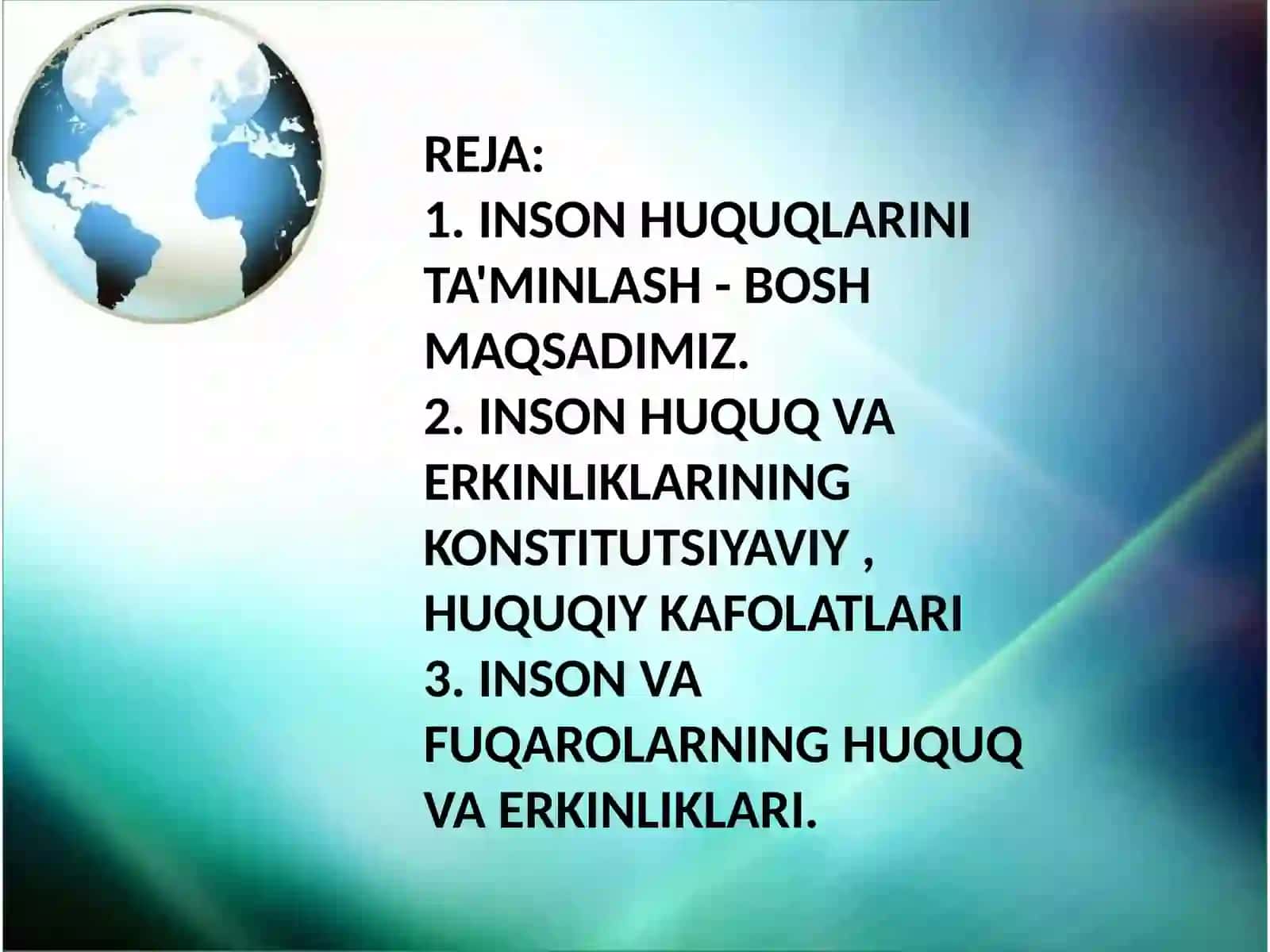 ÒZBEKISTONDA INSON HUQUQLARI VA ERKINLIKLARI KAFOLATINING YARATILISHI MASALASIDA INTERNET SAYTLARIDAN MA'LUMOT TÒPLASH 2