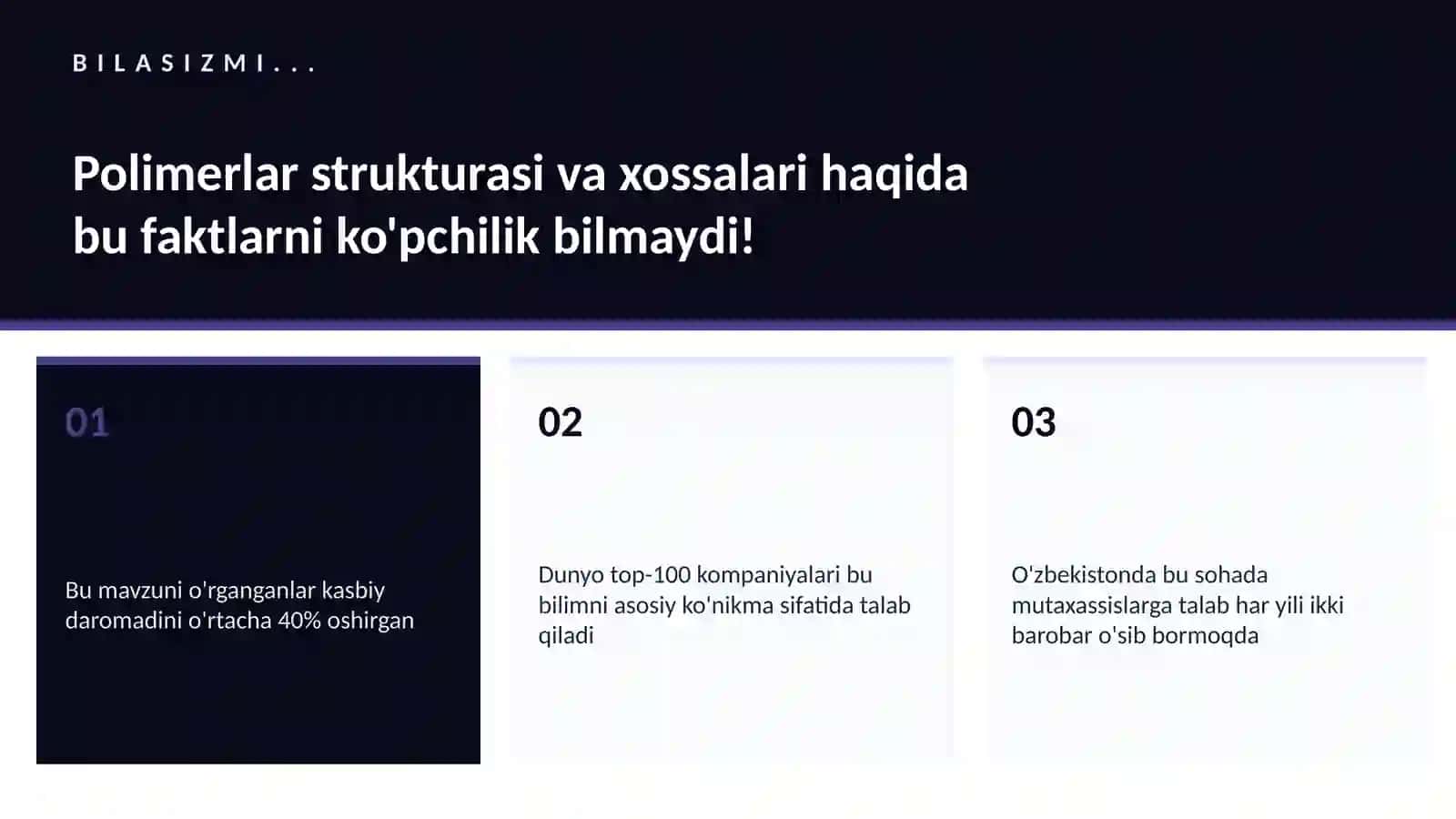 Polimerlar strukturasi va xossalari 2