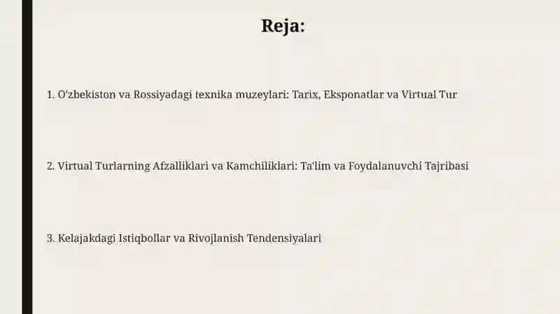 O'zbekiston va Rossiyadagi texnika muzeylari: Tarix, Eksponatlar va Virtual Tur 2