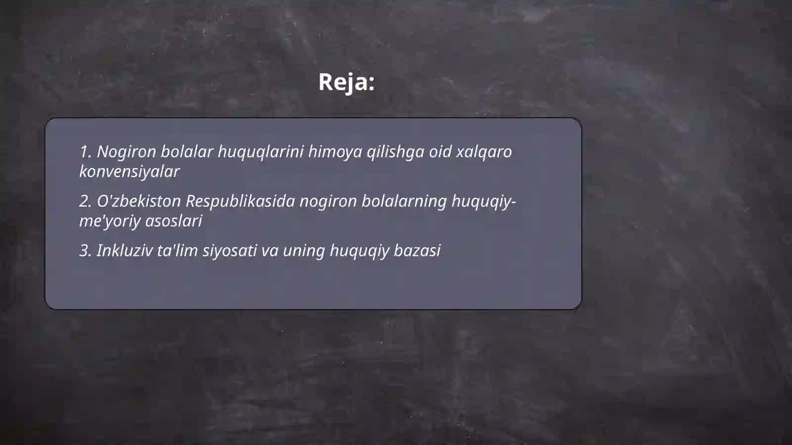 Nogiron bolalarning uzluksiz taʼlim tizimiga jalb qilishning huquqiy-meʼyoriy asoslari 2
